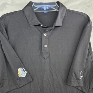 Stitch Golf Polo Shirt Mens XL‎ Black Platinum Cup Embroidered Short Sleeve
